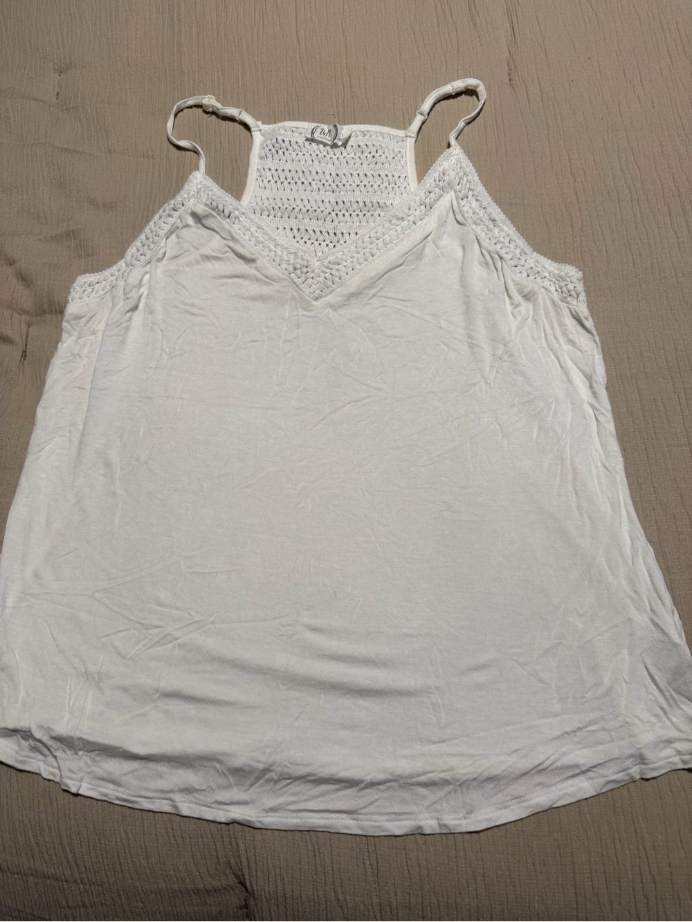 Maurices Crochet-Back Halter Style Tank